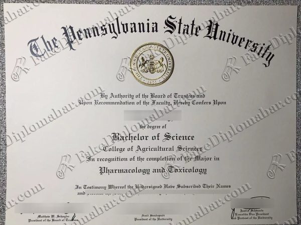 fake PSU diploma