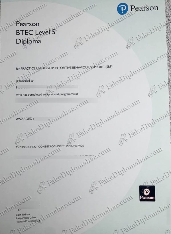 fake Pearson BETC Level 5 Diploma