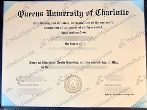 fake Queens University of Charlotte degree
