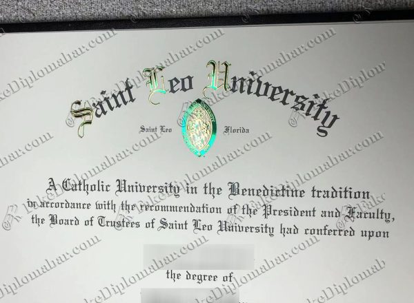 fake Saint Leo University diploma