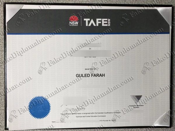 fake TAFE Certificate