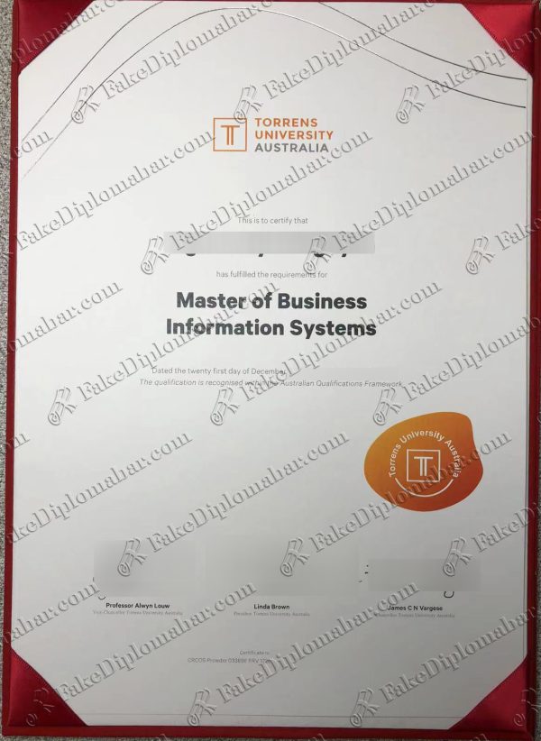 fake Torrens University Australia diploma