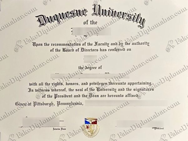 Duquesne University degree