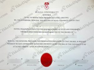 McGill diploma