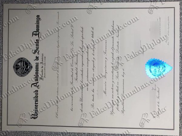 buy fake Autonomous University of Santo Domingo diploma