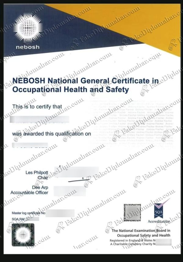 fake NEBOSH National General Certificate