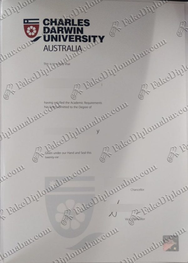 Charles Darwin University diploma