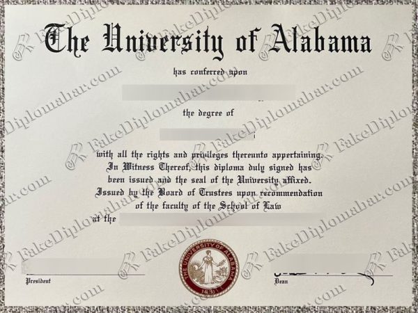 The University of Alabama degree