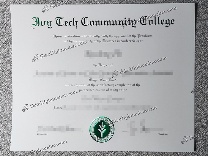 Ivy Tech Community College of Indiana diploma
