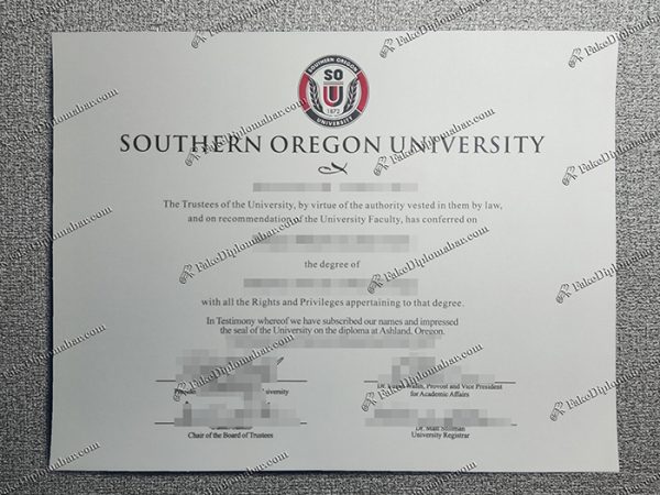 Southern Oregon University diploma