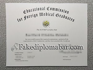 ECFMG certificate