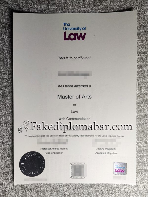 University of Law diploma, University of Law graduate diploma